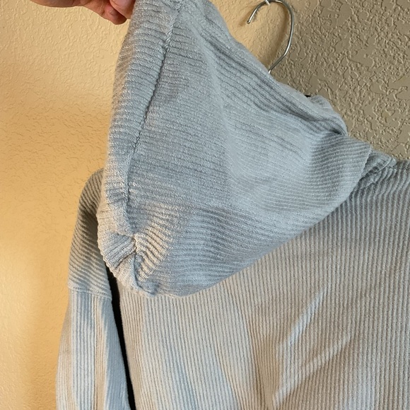 Aerie Womens Small New Love Cotton Corded Cropped Pullover Relaxed Hoodie - Picture 5 of 5